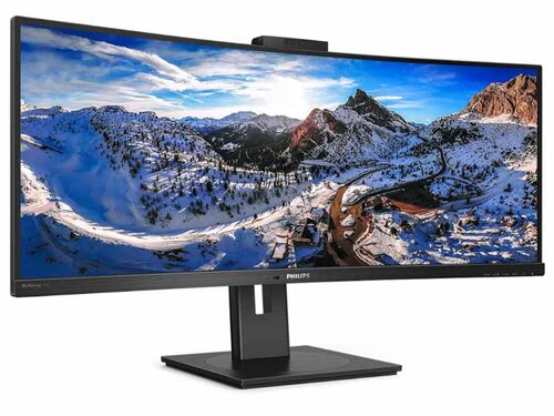 MONITOR PHILIPS 346P1CRH/00 34"/VA,ZAKRIVLJEN,21:9/3440X1440/100HZ/4MS GTG/HDMI,DP,USB,LAN/KAMERA